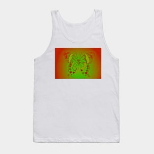 Neon Butterfly Tank Top